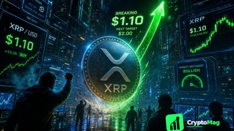 XRP Surges 2% as Traders Break Past $1.10 Resistance