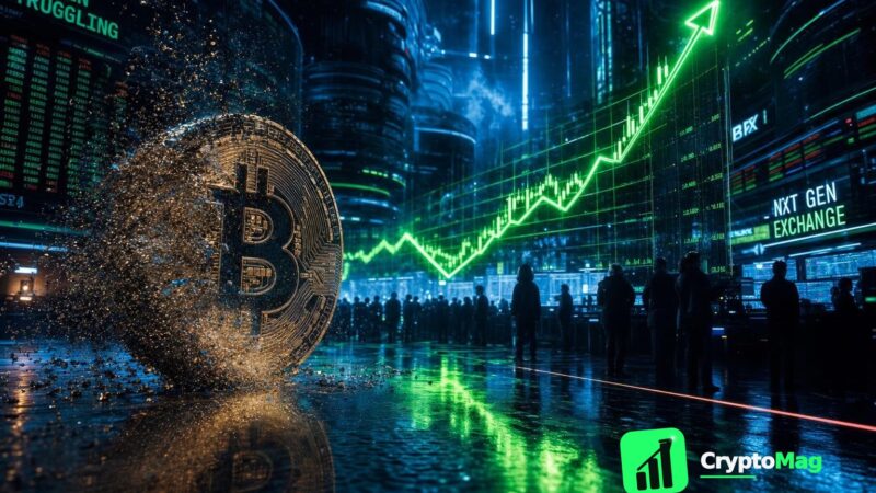 Bitcoin Struggles to Keep Up Amid Global Stock Market Surge