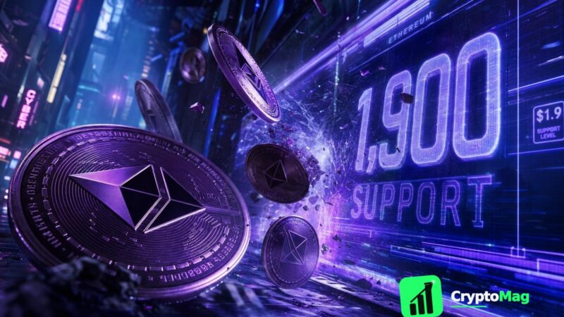Ethereum Price Drops Below $1,900 Amid Weak Momentum, Testing Key Support Levels