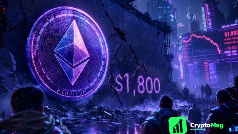 Ethereum Faces Pressure as $1,800 Support Weakens