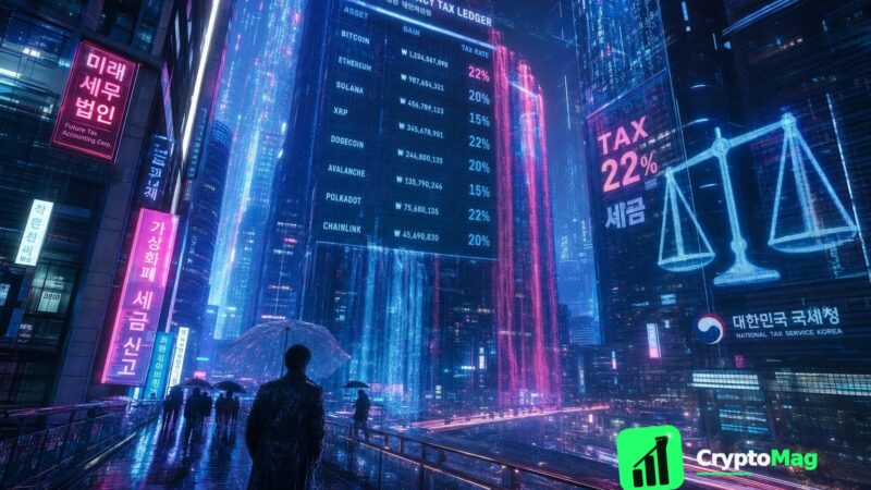 South Korea To Implement 22% Crypto Tax Starting 2027