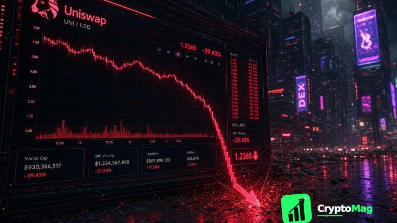 Uniswap Price Hits New Lows, Falling Nearly 20% to $3.23